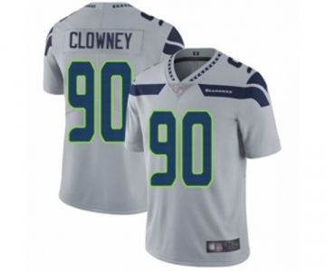 Men's Seattle Seahawks #90 Jadeveon Clowney Grey Alternate Vapor Untouchable Limited Player Football Jersey