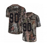 Men's Seattle Seahawks #90 Jadeveon Clowney Limited Camo Rush Realtree Football Jersey