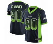 Men's Seattle Seahawks #90 Jadeveon Clowney Limited Navy Blue Rush Drift Fashion Football Jersey