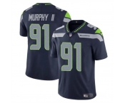 Men's Seattle Seahawks #91 Byron Murphy II Navy 2024 Draft Vapor Limited Football Stitched Jersey