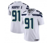 Men's Seattle Seahawks #91 Byron Murphy II White 2024 Draft Vapor Limited Football Stitched Jersey