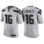 Nike Seattle Seahawks #16 Tyler Lockett 2016 Gridiron Gray II Men's NFL Limited Jersey