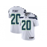 Nike Seattle Seahawks #20 Rashaad Penny White Men Stitched NFL Vapor Untouchable Limited Jersey