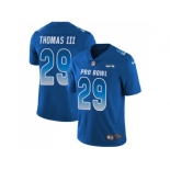 Nike Seattle Seahawks #29 Earl Thomas III Royal Men Stitched NFL Limited NFC 2018 Pro Bowl Jersey