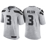 Nike Seattle Seahawks #3 Russell Wilson 2016 Gridiron Gray II Men's NFL Limited Jersey