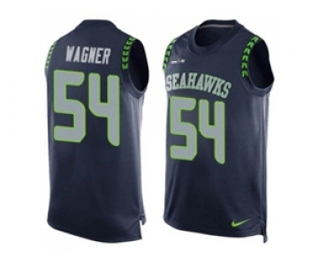 Nike Seattle Seahawks #54 Bobby Wagner Steel Blue Team Color Men's Stitched NFL Limited Tank Top Jersey