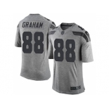 Nike Seattle Seahawks #88 Jimmy Graham Gridiron Gray jerseys(Limited)