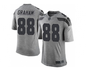 Nike Seattle Seahawks #88 Jimmy Graham Gridiron Gray jerseys(Limited)