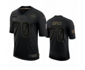 Seattle Seahawks #70 Mike Iupati Black 2020 Salute to Service Limited Jersey