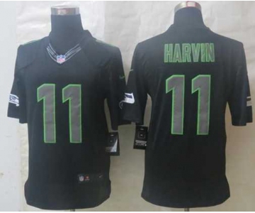 nike nfl jerseys seattle seahawks #11 harvin black[nike impact limited]