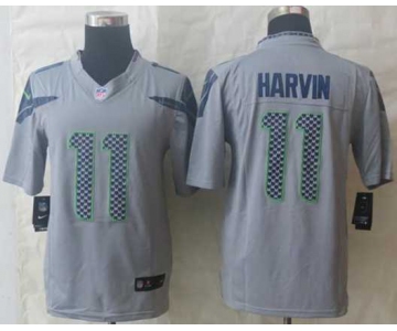 nike nfl jerseys seattle seahawks #11 harvin grey[nike limited]