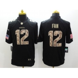 nike nfl jerseys seattle seahawks #12 fan Black[salute to service limited]