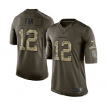 nike nfl jerseys seattle seahawks #12 fan army green[nike Limited Salute To Service]