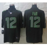 nike nfl jerseys seattle seahawks #12 fan black[nike impact limited]