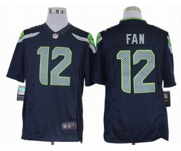 nike nfl jerseys seattle seahawks #12 fan blue[nike limited]