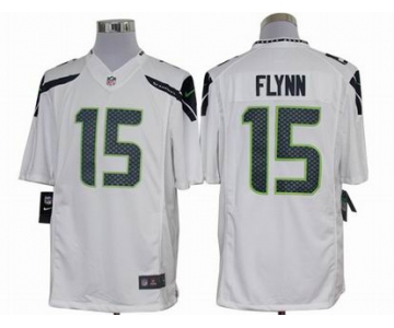 nike nfl jerseys seattle seahawks #15 flynn white[nike limited]