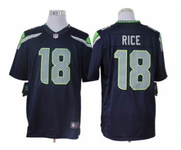 nike nfl jerseys seattle seahawks #18 sidney rice blue[[nike limited]