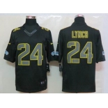 nike nfl jerseys seattle seahawks #24 marshawn lynch black[nike impact limited]