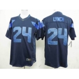 nike nfl jerseys seattle seahawks #24 marshawn lynch blue[drenched limited]