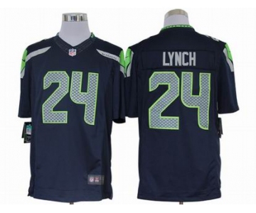 nike nfl jerseys seattle seahawks #24 marshawn lynch blue[nike limited]