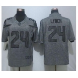 nike nfl jerseys seattle seahawks #24 marshawn lynch gray[nike Limited]