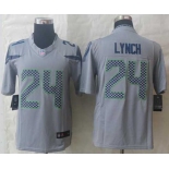 nike nfl jerseys seattle seahawks #24 marshawn lynch grey[nike limited]