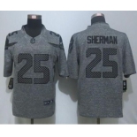 nike nfl jerseys seattle seahawks #25 sherman gray[nike Limited]