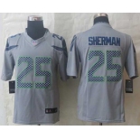 nike nfl jerseys seattle seahawks #25 sherman grey[nike limited]