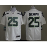 nike nfl jerseys seattle seahawks #25 sherman white[nike limited]