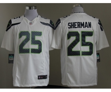 nike nfl jerseys seattle seahawks #25 sherman white[nike limited]