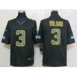 nike nfl jerseys seattle seahawks #3 wilson black[nike impact limited]