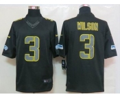 nike nfl jerseys seattle seahawks #3 wilson black[nike impact limited]