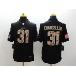 nike nfl jerseys seattle seahawks #31 chancellor Black[salute to service limited]