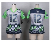 Women Nike Seattle Seahawks #12 fan jerseys[Style Noble Fashion]