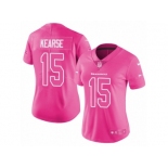 Women Nike Seattle Seahawks #15 Jermaine Kearse Limited Pink Rush Fashion NFL Jersey