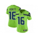 Women Nike Seattle Seahawks #16 Tyler Lockett Vapor Untouchable Limited Green NFL Jersey