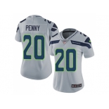 Women Nike Seattle Seahawks #20 Rashaad Penny Grey Alternate Stitched NFL Vapor Untouchable Limited Jersey