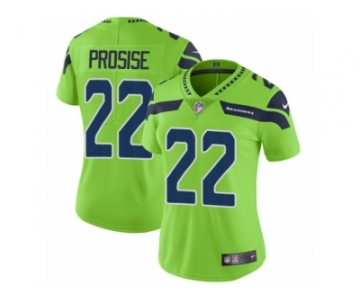 Women Nike Seattle Seahawks #22 C. J. Prosise Vapor Untouchable Limited Green NFL Jersey