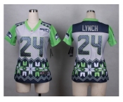 Women Nike Seattle Seahawks #24 marshawn lynch jerseys[Style Noble Fashion]