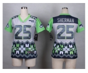 Women Nike Seattle Seahawks #25 sherman jerseys[Style Noble Fashion]