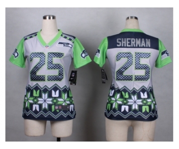 Women Nike Seattle Seahawks #25 sherman jerseys[Style Noble Fashion]