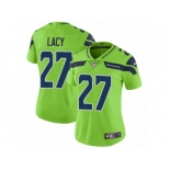 Women Nike Seattle Seahawks #27 Eddie Lacy Vapor Untouchable Limited Green NFL Jersey