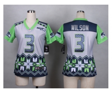 Women Nike Seattle Seahawks #3 wilson jerseys[Style Noble Fashion]