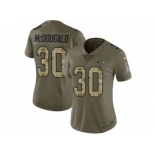 Women Nike Seattle Seahawks #30 Bradley McDougald Limited Olive Camo 2017 Salute to Service NFL Jersey