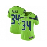 Women Nike Seattle Seahawks #34 Thomas Rawls Vapor Untouchable Limited Green NFL Jersey