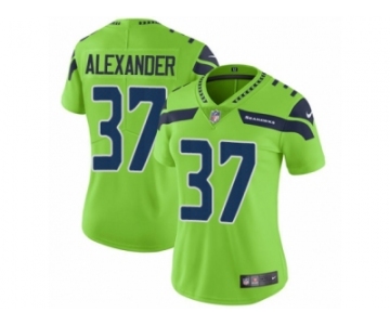 Women Nike Seattle Seahawks #37 Shaun Alexander Vapor Untouchable Limited Green NFL Jersey