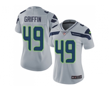 Women Nike Seattle Seahawks #49 Shaquem Griffin Grey Alternate Stitched NFL Vapor Untouchable Limited Jersey