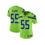 Women Nike Seattle Seahawks #55 Frank Clark Vapor Untouchable Limited Green NFL Jersey