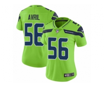 Women Nike Seattle Seahawks #56 Cliff Avril Vapor Untouchable Limited Green NFL Jersey