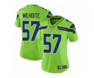 Women Nike Seattle Seahawks #57 Michael Wilhoite Vapor Untouchable Limited Green NFL Jersey